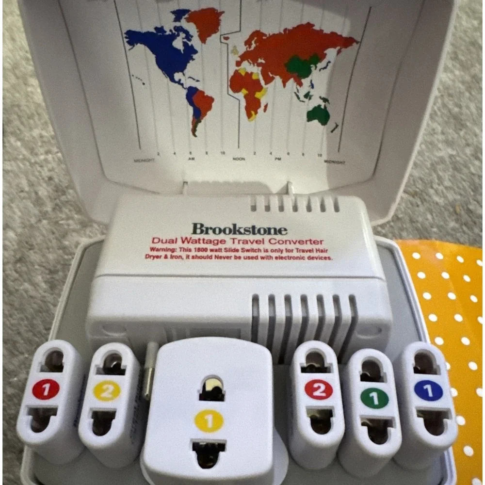 Brookstone Dual Wattage Converter Kit - White